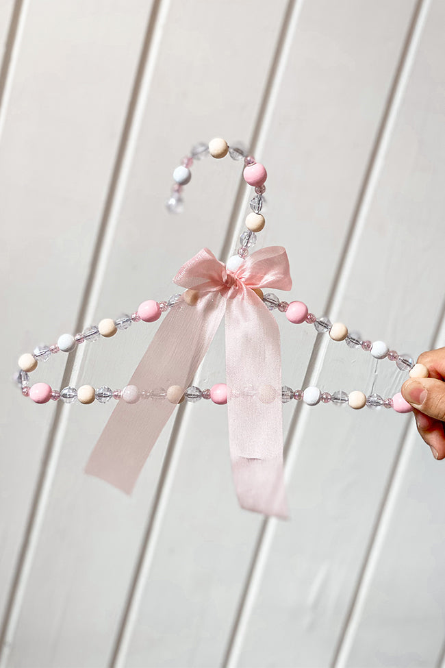 Boho Pink + Crystal Cutie Baby Hanger