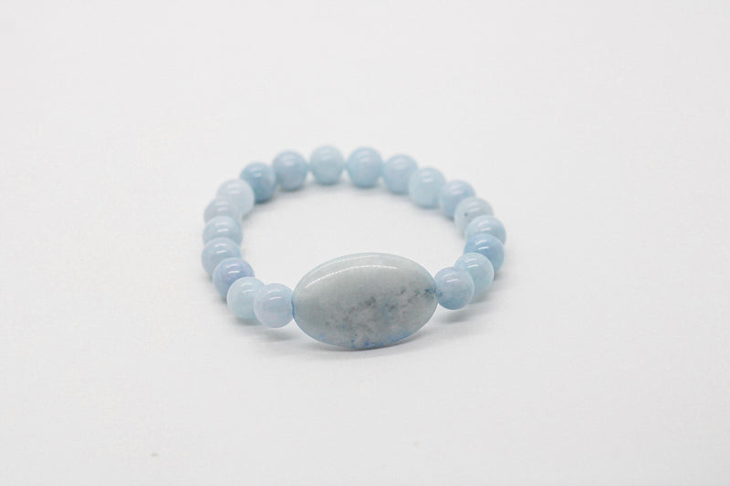 Baby Blue Agate Stone Bracelet