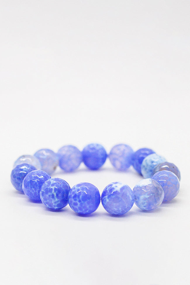 Blue Agate Soothing Stone Bracelet