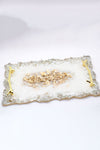 marble swirl gold flake tray