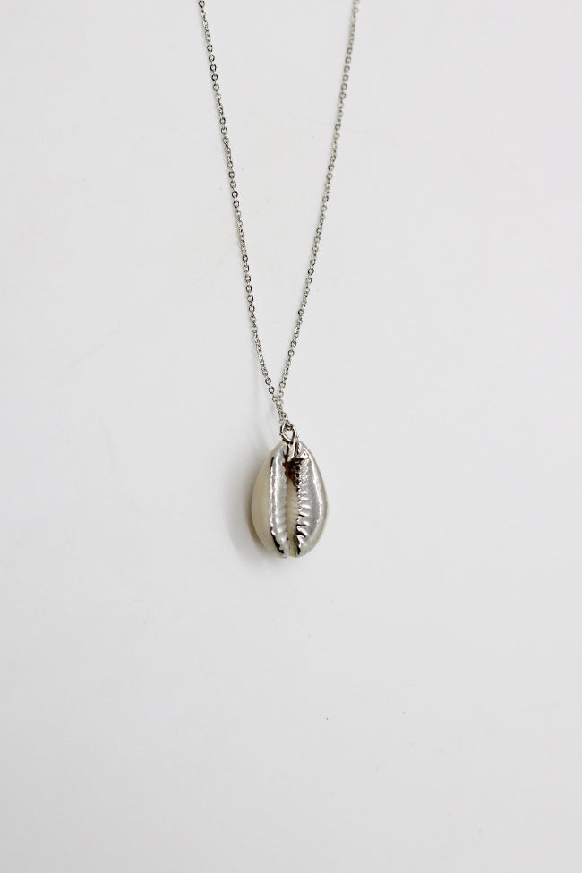 Silver Cowrie Shell Necklace