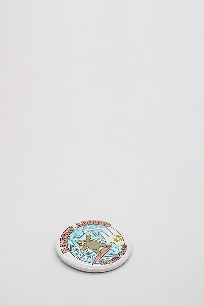 surfing sloth button