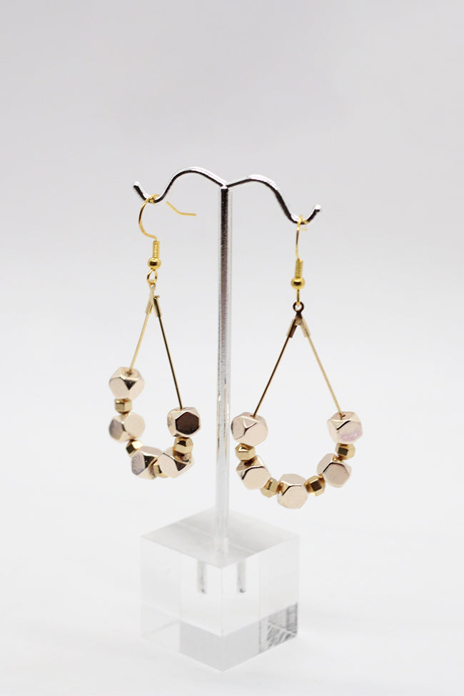 Gold Nugget Mix Earrings